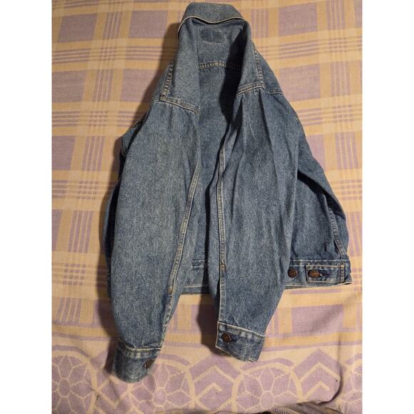 Vtg 80s Levis Jean Jacket Trucker USA Made 70507-0214 Size Medium 70s 90s Faded - Picture 10 of 14